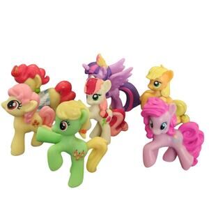 My Little Pony Friendship is Magic set of 7 figurine ponies 2 inches